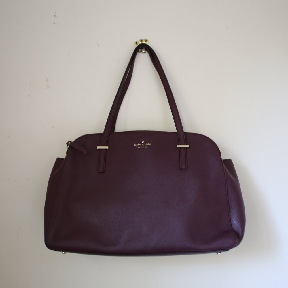Purple Satchel Shoulder Bag